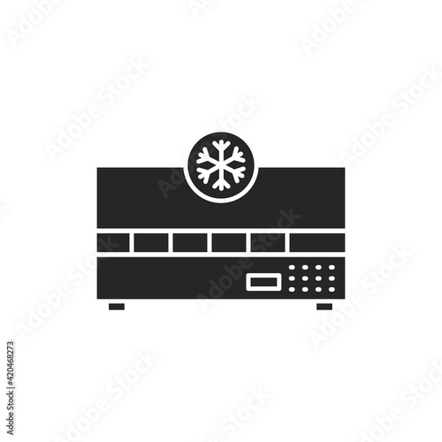 Freezer cold color line icon. Household equipment.