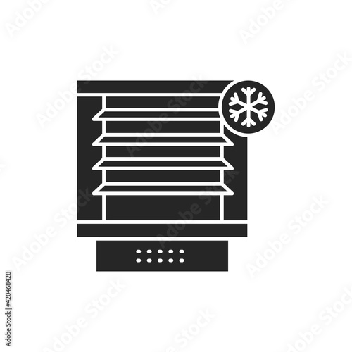 Freezer cold color line icon. Household equipment.