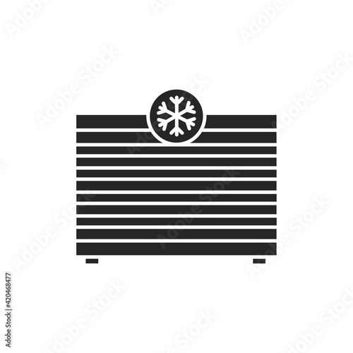 Freezer cold color line icon. Household equipment.