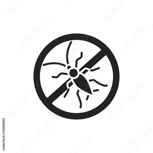 No pests color line icon. Pictogram for web page, mobile app, promo.