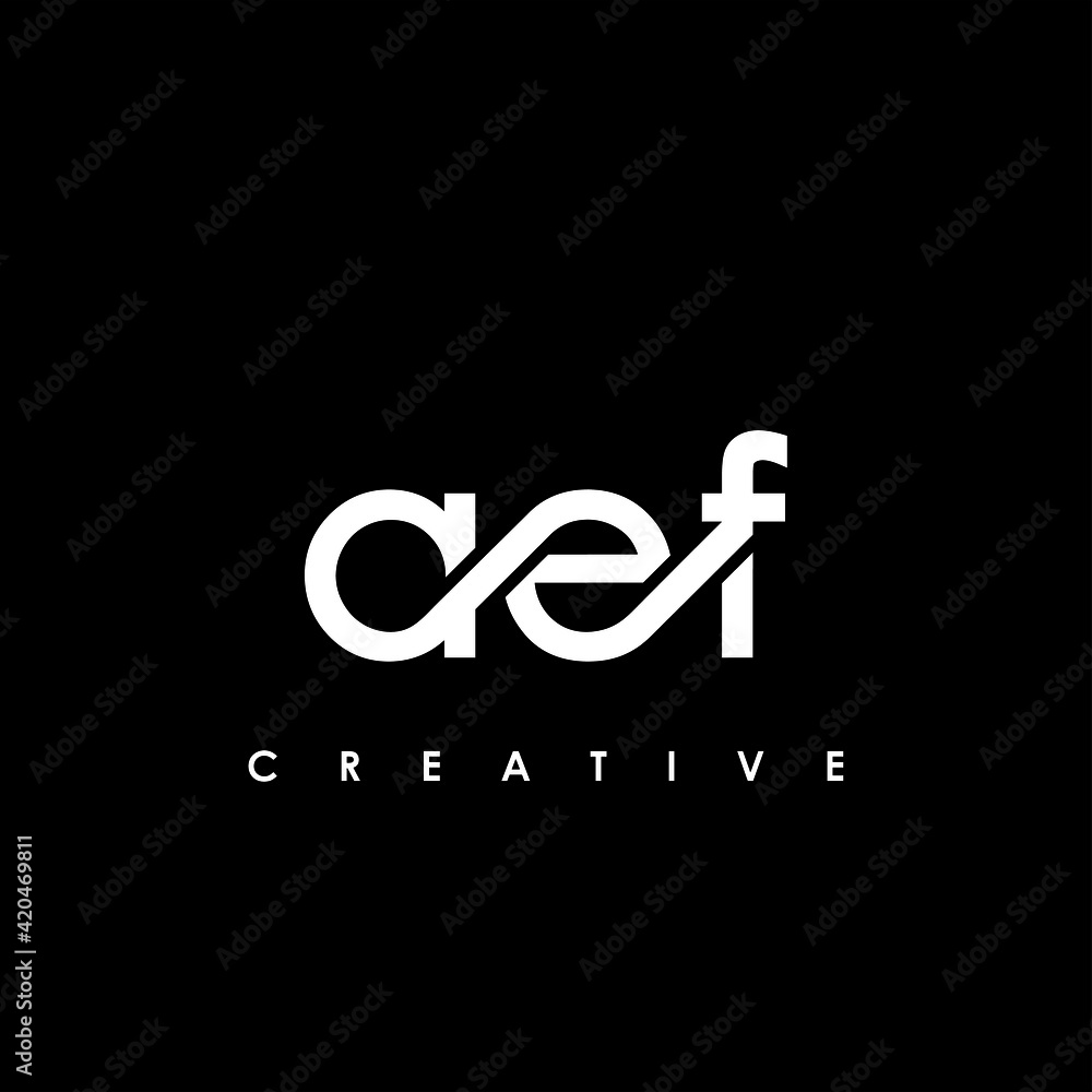 AEF Letter Initial Logo Design Template Vector Illustration AEF Letter Initial Logo Design Template Vector Illustration