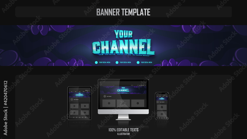 Cover Banner for Video Channel Cover Banner for Video Channel