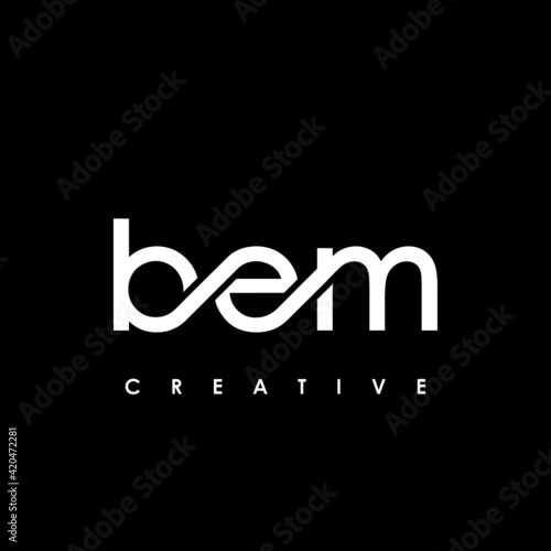 BEM Letter Initial Logo Design Template Vector Illustration photo