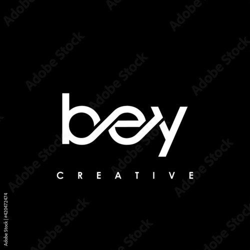 BEY Letter Initial Logo Design Template Vector Illustration