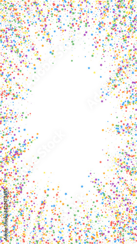 Festive remarkable confetti. Celebration stars. Ch