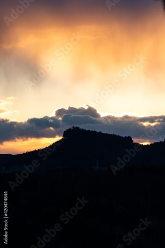 Berg in der Sächsischen-Schweiz Deutschland