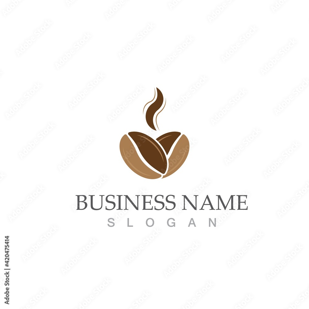coffee bean icon vector coffee bean icon vector