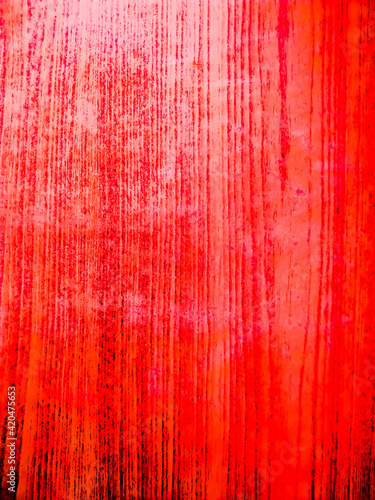 red paint on wood