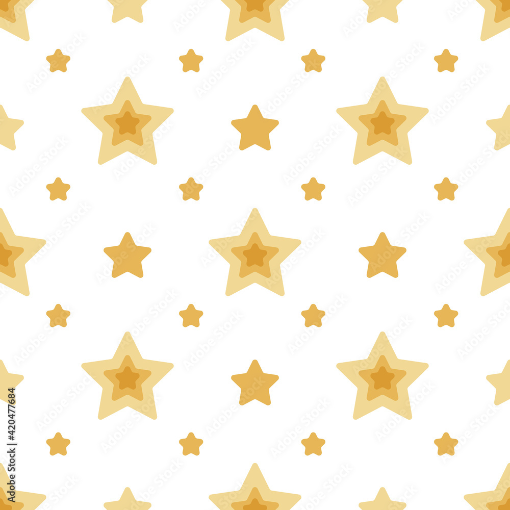 Beige stars seamless pattern, vector repeating ornament on white background.For fabrics,textile,wrapping papers,wallpapers,scrapbooking. Beige stars seamless pattern, vector repeating ornament on white background.For fabrics,textile,wrapping papers,wallpapers,scrapbooking.