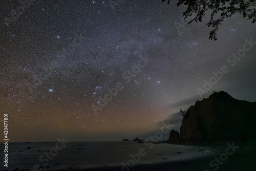 Backpacking on Washington's Olympic National Park Coastline.