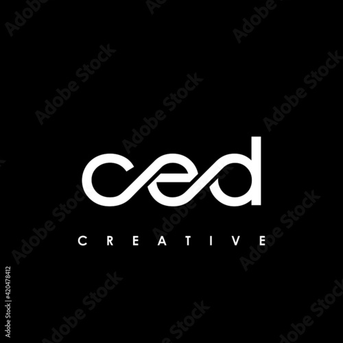 CED Letter Initial Logo Design Template Vector Illustration