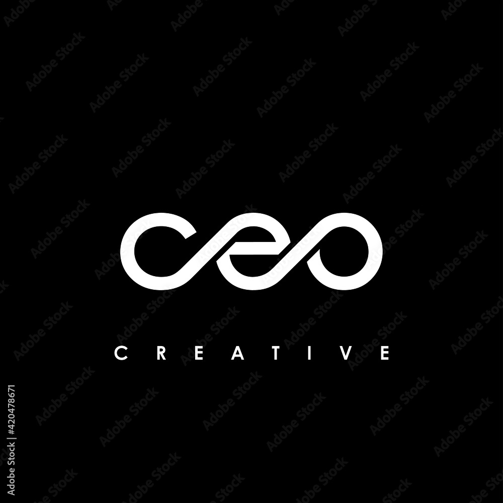 Fototapeta premium CEO Letter Initial Logo Design Template Vector Illustration