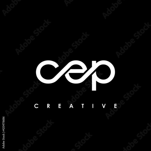 CEP Letter Initial Logo Design Template Vector Illustration