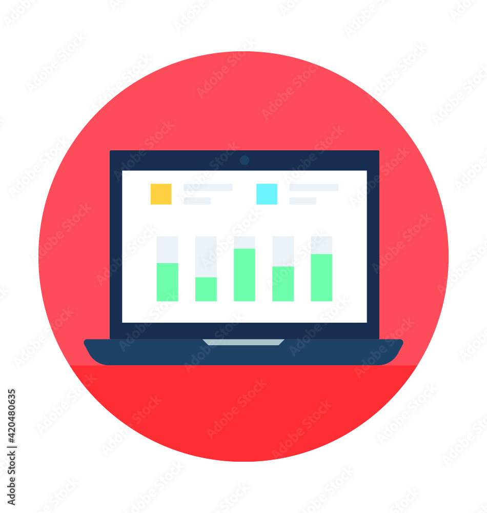 Seo Graph Vector Icon Seo Graph Vector Icon