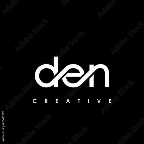 DEN Letter Initial Logo Design Template Vector Illustration