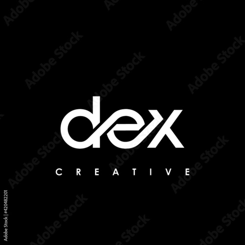 DEX Letter Initial Logo Design Template Vector Illustration photo