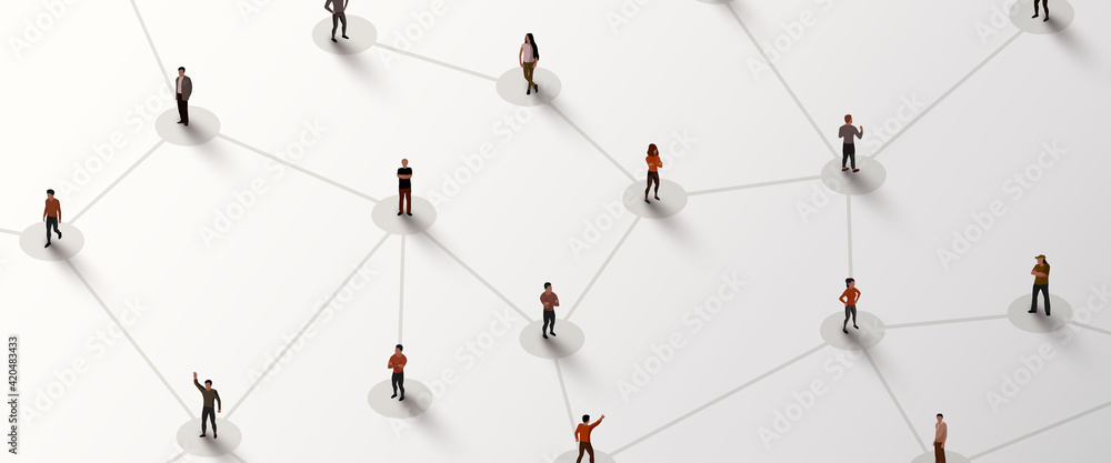 © hobbitfoot - Connecting people. Social network concept. Bright background © hobbitfoot - Connecting people. Social network concept. Bright background