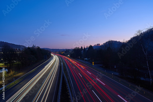Stadtautobahn Marburg am Abend (HDR) © Christoph