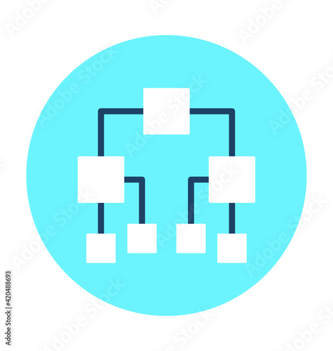 Pedigree Chart Vector Icon