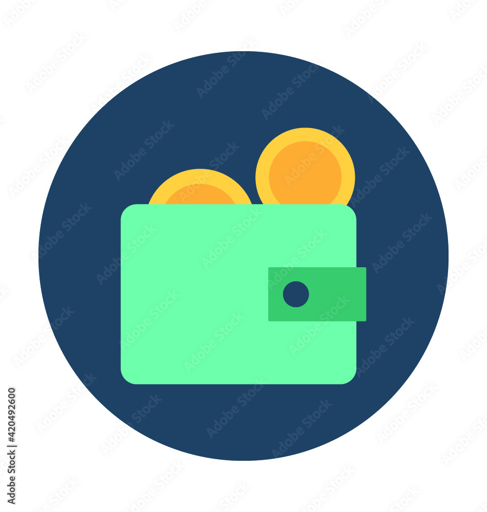 Wallet Vector Icon Wallet Vector Icon