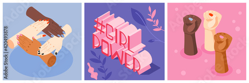 Girl Power Design Concept