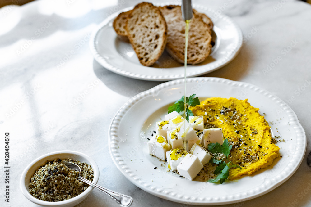 Mediterranean Hummus and Zaatar Mediterranean Hummus and Zaatar