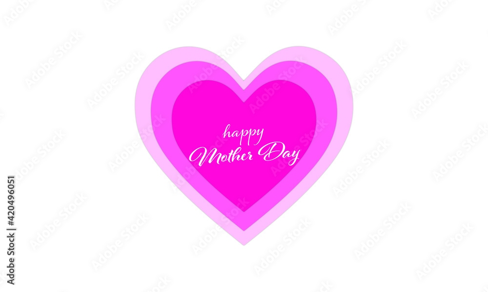 mothers day, mother day, day mother's, heart, day mothers, day mother, mother, mothers, appreciation mother's day, appreciation mother, greeting card, pink, illustration, paper cut, vector, greeting