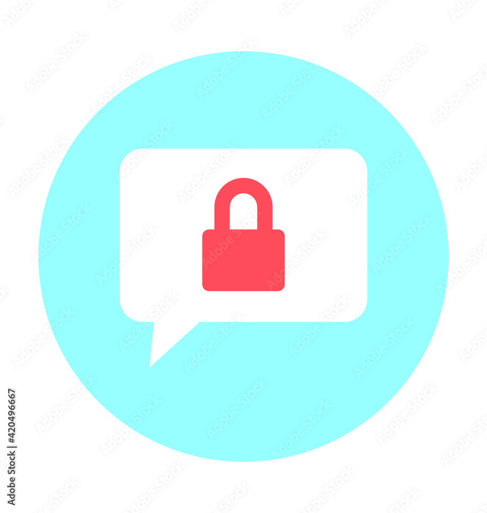 Private Chat Vector Icon Private Chat Vector Icon