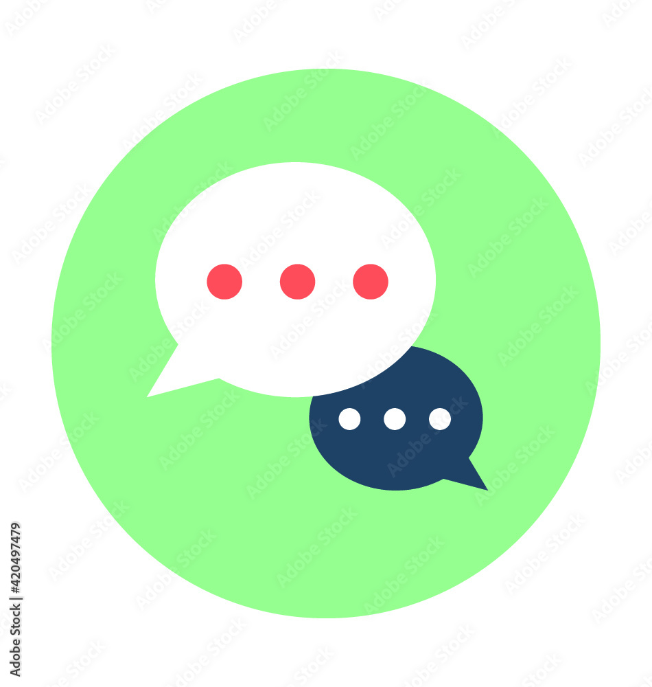 Fototapeta premium Chat Room Vector Icon