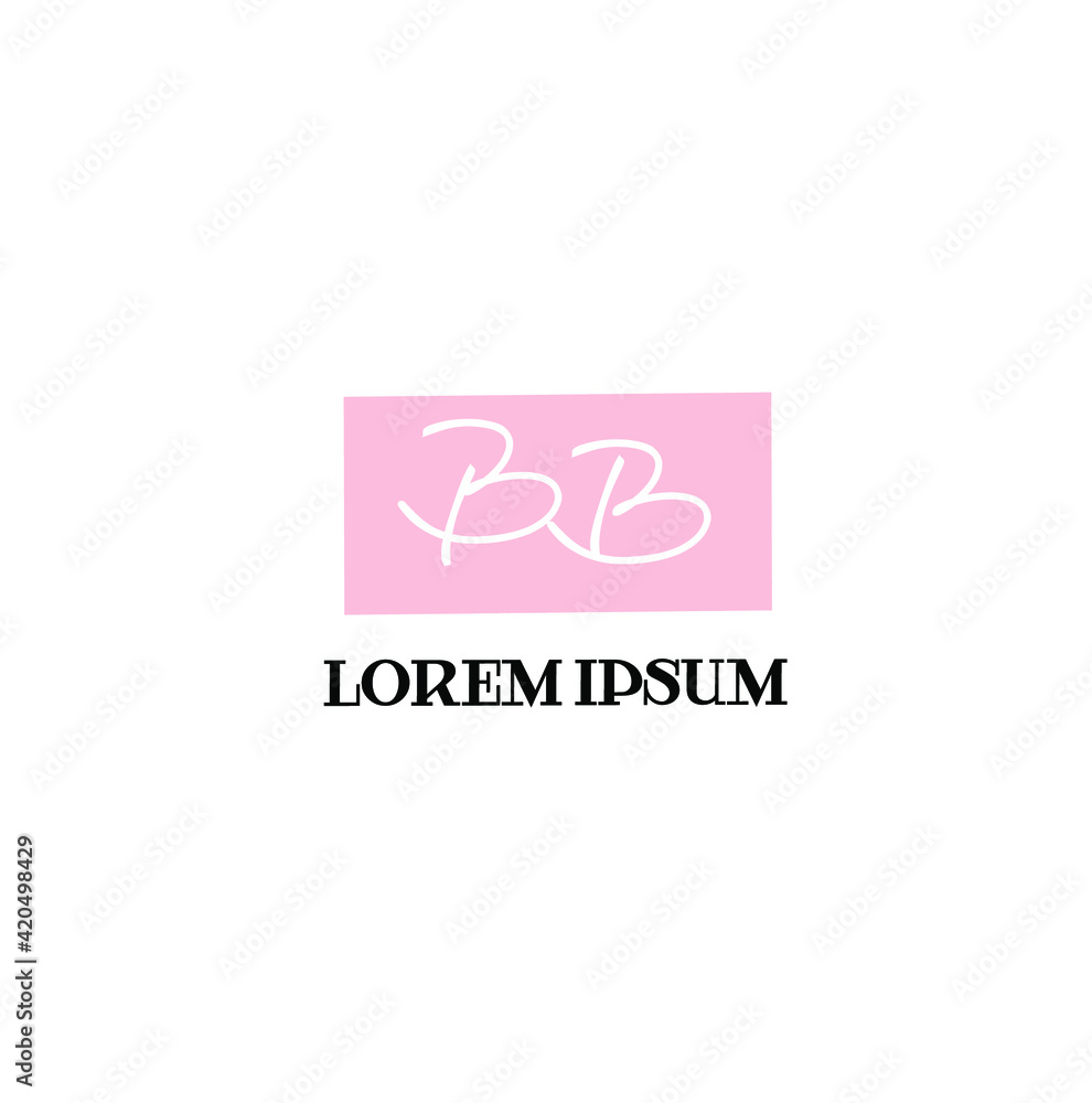 BB b b Initial handwriting creative fashion elegant design logo Sign Symbol template vector icon BB b b Initial handwriting creative fashion elegant design logo Sign Symbol template vector icon