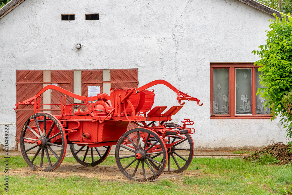 old fire truck in Szob, Hungary