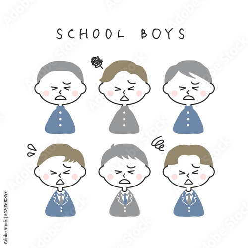 男子中高生　あちゃ〜