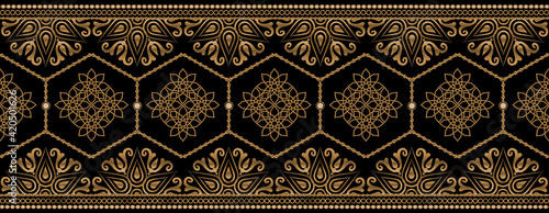 Foto old antique pattern. oriental card and cover.