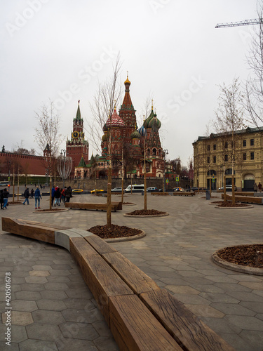 Photography st basil cathedral in moscow