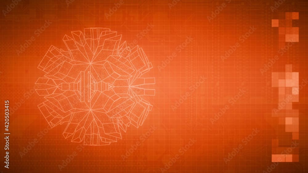 Abstract Techno HUD Motion Background Abstract Techno HUD Motion Background