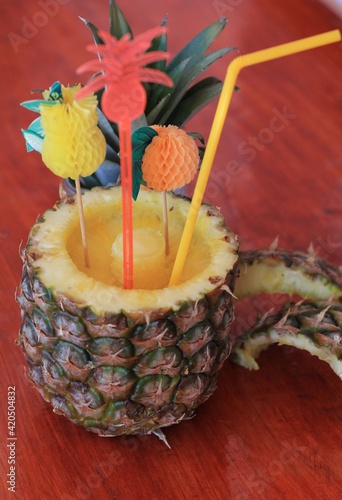 pineapple with a decoration