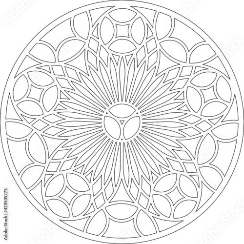Rose Window, Fig. 21, round 1, half 1, framework
