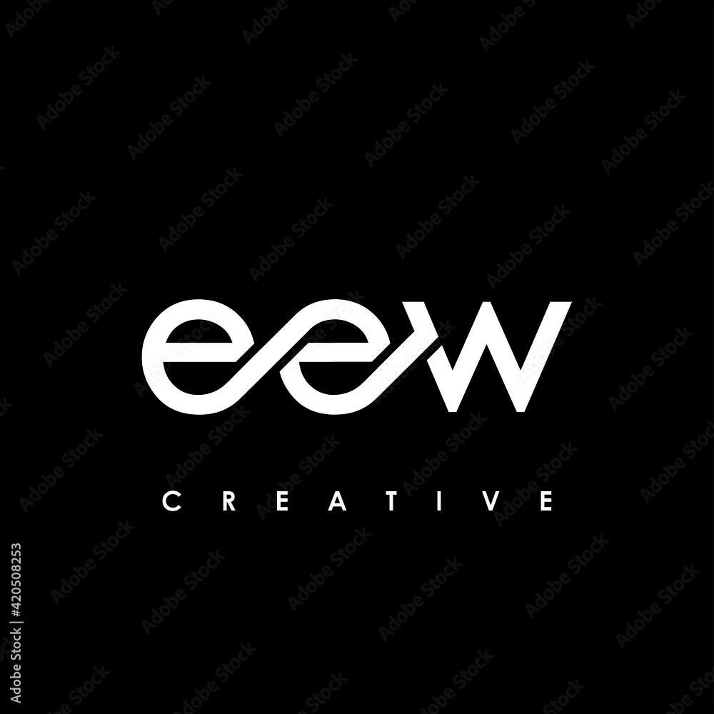 EEW Letter Initial Logo Design Template Vector Illustration EEW Letter Initial Logo Design Template Vector Illustration