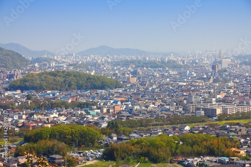 Fototapeta Naklejka Na Ścianę i Meble -  Cityscape of Himeji, Japan