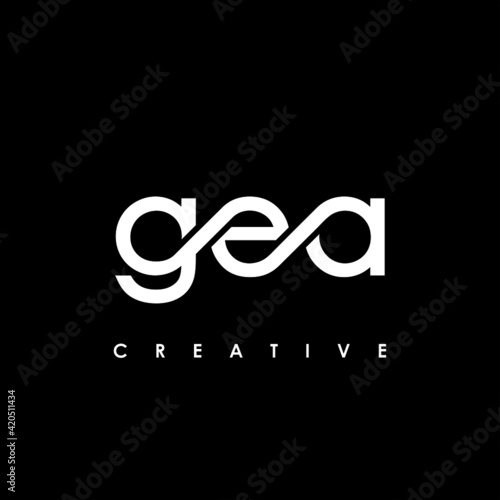 GEA Letter Initial Logo Design Template Vector Illustration