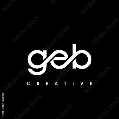 GEB Letter Initial Logo Design Template Vector Illustration