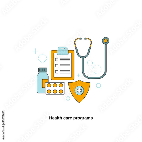 Health care programs concept