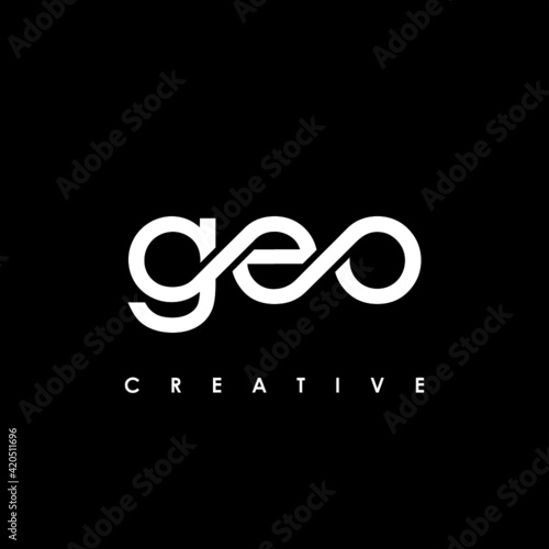 GEO Letter Initial Logo Design Template Vector Illustration