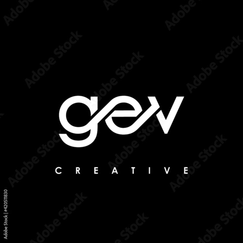GEV Letter Initial Logo Design Template Vector Illustration