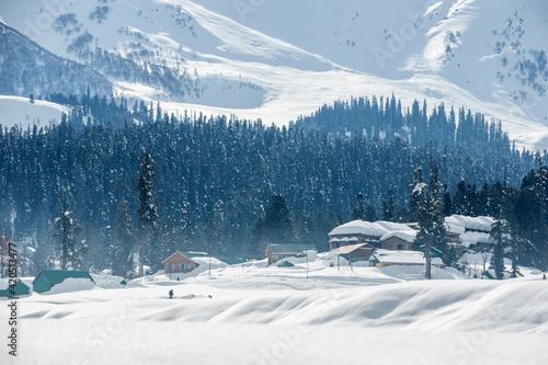 The ski town of Gulmarg, Kashmir photo