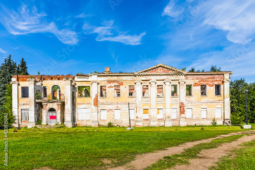 Canvas Print historical and architectural complex of the destroyed Grebnevo estate, Moscow re