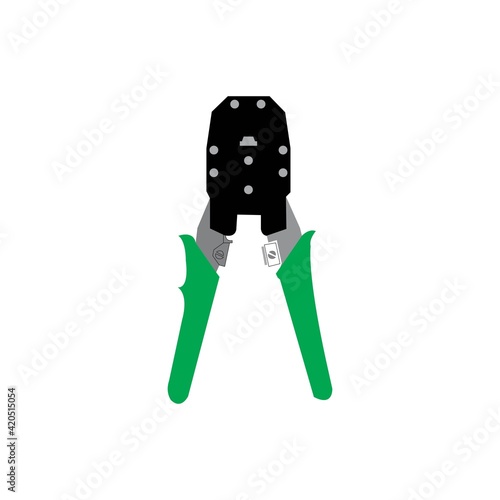 crimping plier vector design