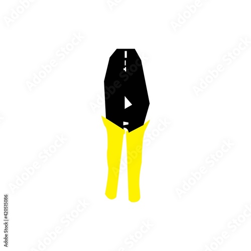 crimping plier vector design