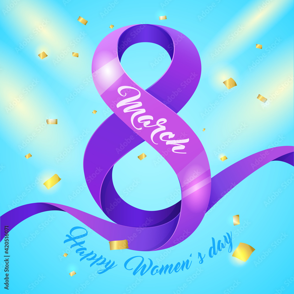 Banner for the International Womens Day. Spring holiday banner Banner for the International Womens Day. Spring holiday banner