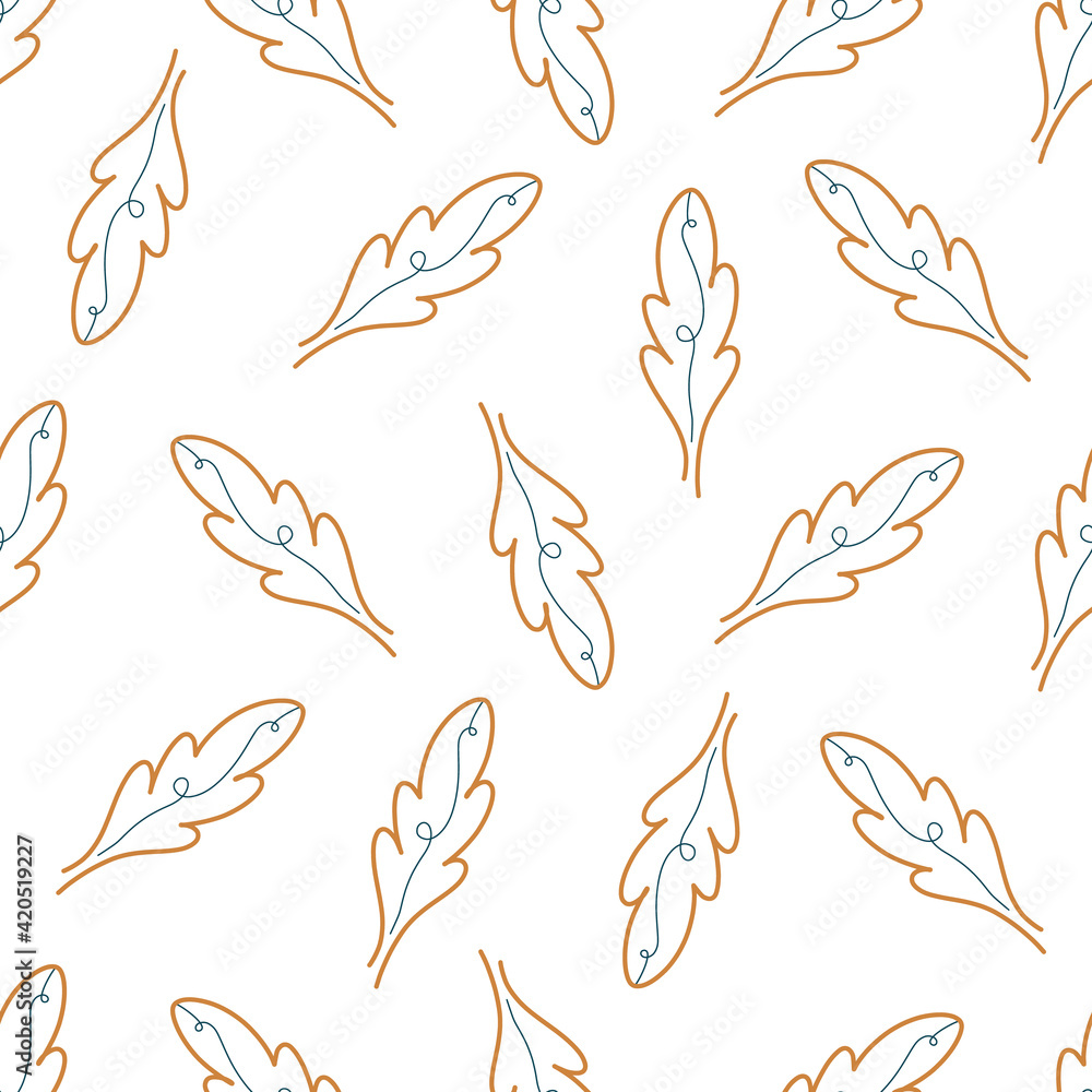 Fashionable seamless pattern with abstract hand drawn shapes, trendy bohemian forms, vector illustration, modern design for textiles